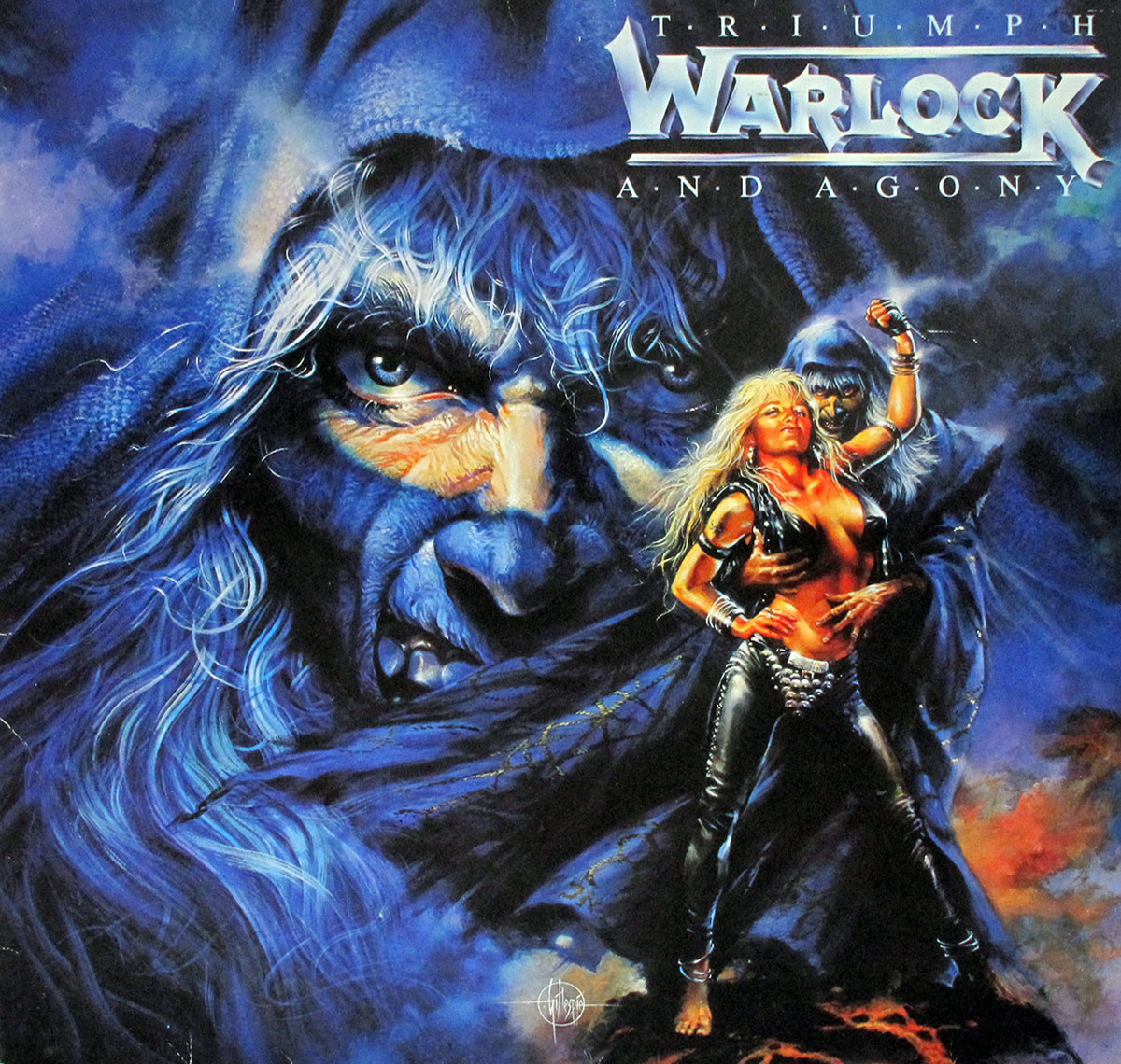 Album Front cover Photo of Warlock Triumph and Agony https://vinyl-records.nl/
